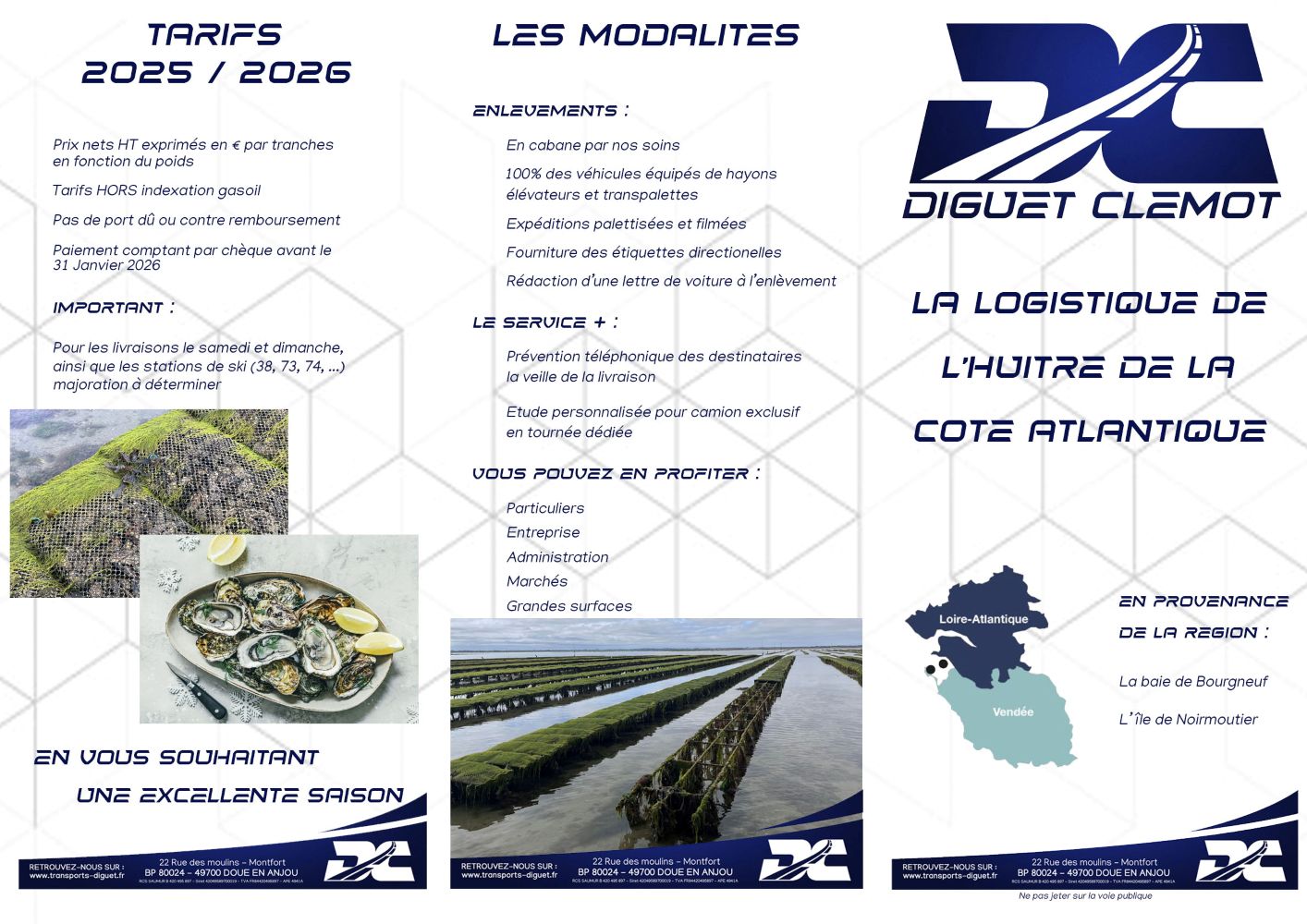 Triptyque réalisé par Atelier 7 pour une entreprise de Chacé